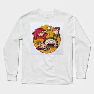 Dumbo octopus reading Long Sleeve T-Shirt